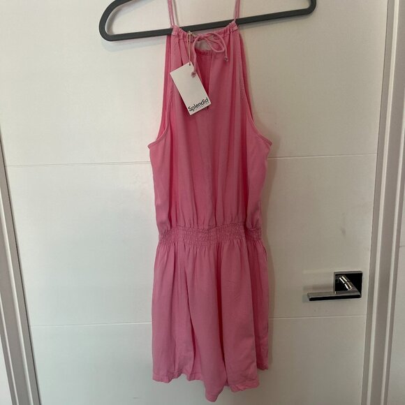 NWT Splendid Hannah Romper Pink Women's Medium - Picture 4 of 7